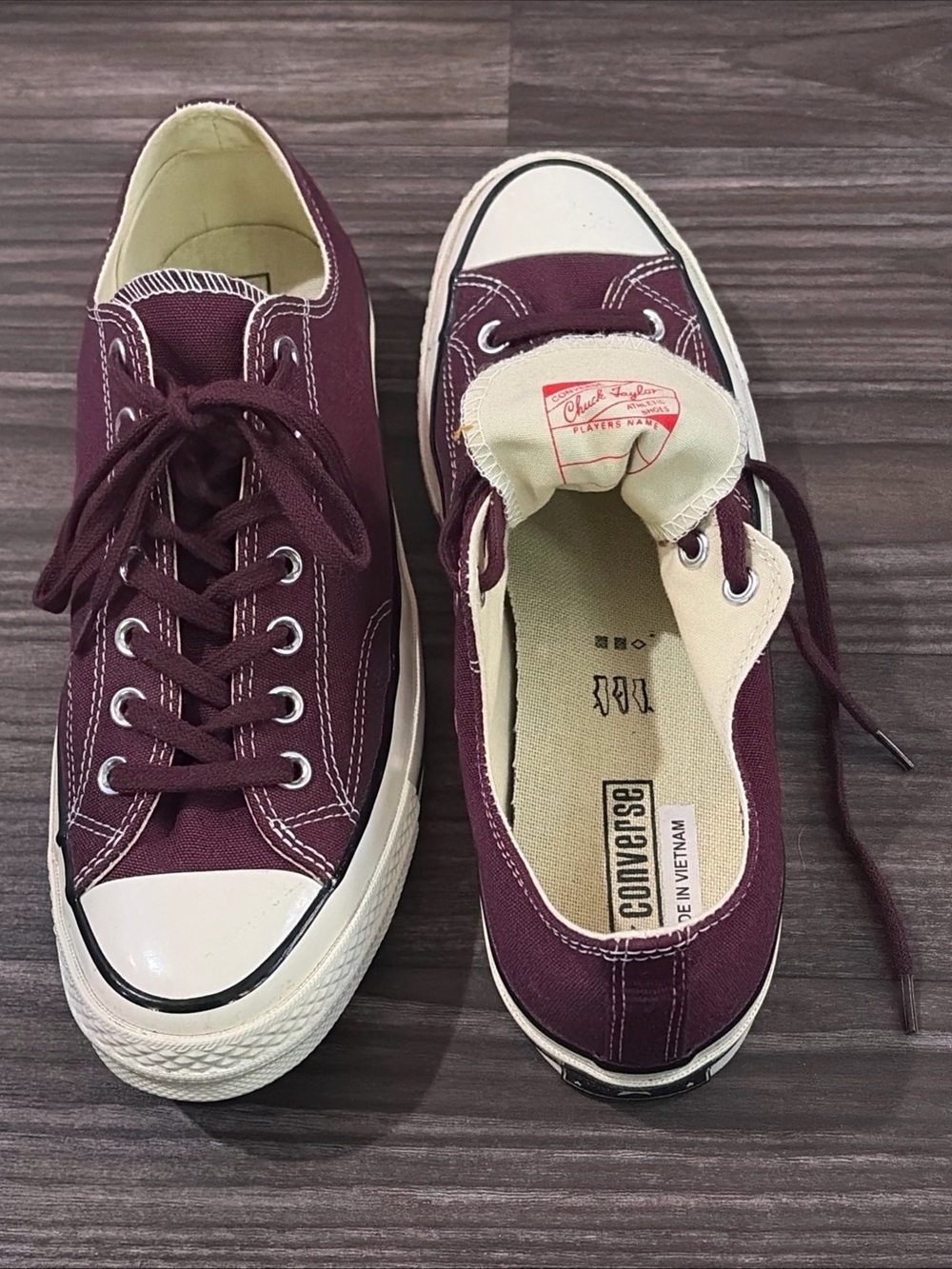 Converse Chuck Taylor 70 OX Red Burgundy Men’s 9.5 Women 11.5 Unisex